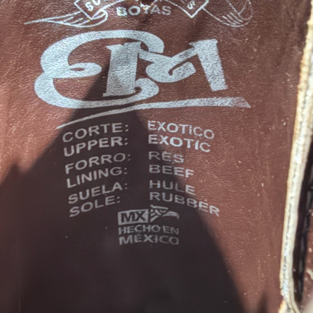 New Exotic Ostrich Cowboy Boots - Picture 6 of 7